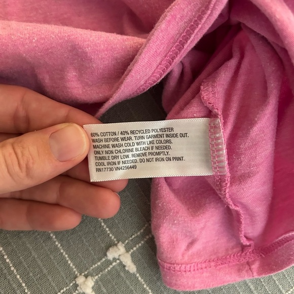 Lot of 2 Cat & Jack Kids Flamingo and Rainbow T-Shirts - Pink and Purple 6/7 - Picture 5 of 6